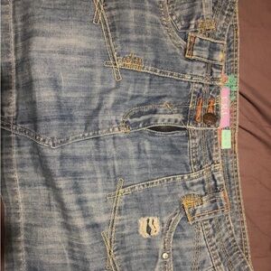 F&F Light Blue Distressed Jeans